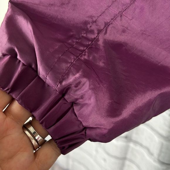 OSSI vintage ski suit stirrup pants purple black size 12 - Picture 5 of 12